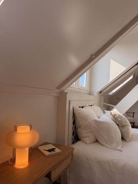 Luxury white bedroom providing a relaxing getaway stay